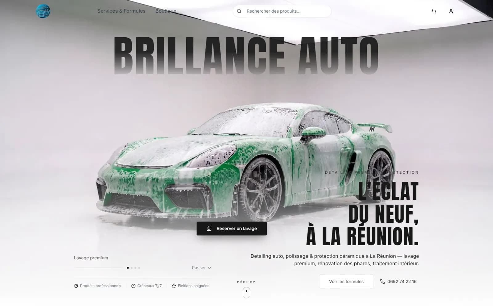 Brillance Auto, website by Influxe