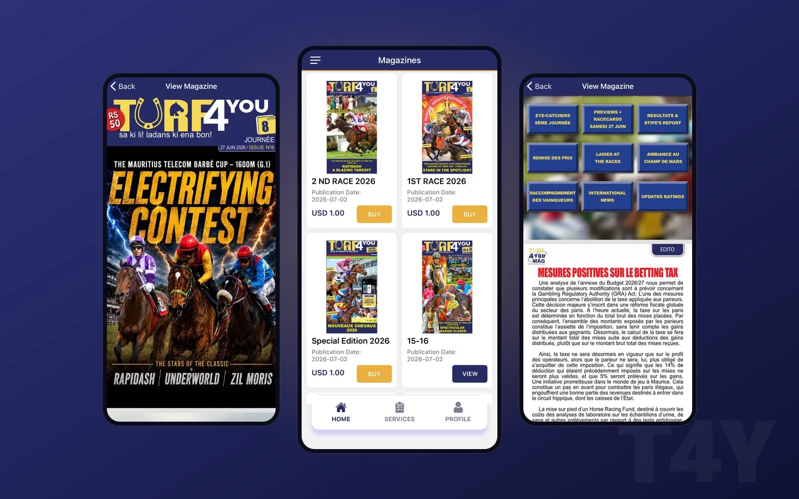 Turf4U, Une app magazine hippique, reprise en main.